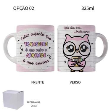 Imagem de Caneca 325ml Dia Dos Professores Corujinhas - LARANJA E MIMOS