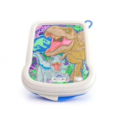 Imagem de Sanduicheira Infantil de Plástico Lancheira Escolar Plasútil, Jurassic