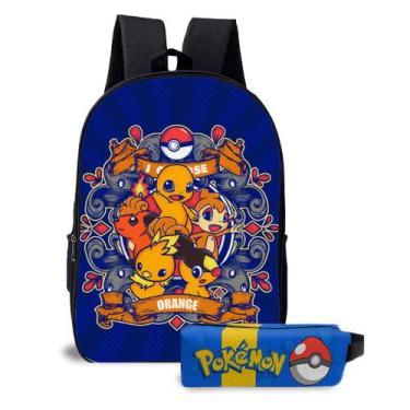 Imagem de Kit Mochila e Estojo Escolar Infantil Desenho Pokemon - Use Thuco, MSE