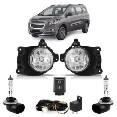 Imagem de Kit Milha Completo Spin 2012 A 2015 + Lâmpadas H27 - Automotive Import