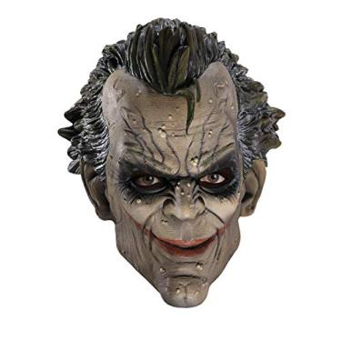 Imagem de Batman Arkham City Máscara de vinil 3/4 do Coringa, Branco/Verde, tamanho nico