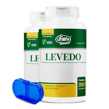 Imagem de Levedo De Cerveja + Complexo B 450mg Unilife 200 Comps 2un + Porta Cápsulas