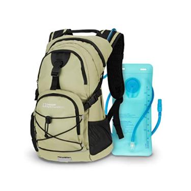 Imagem de Mochila de hidratação de 18L com bolsa de bexiga de água Hydro de 2 litros, mochila leve para ciclismo, caminhada, corrida, escalada, para homens, mulheres e crianças (Olive)