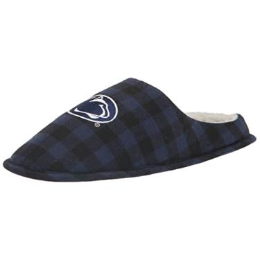 Imagem de Pantufa masculina de espuma viscoelástica forrada com sherpa Arkansas Buffalo Check – GG