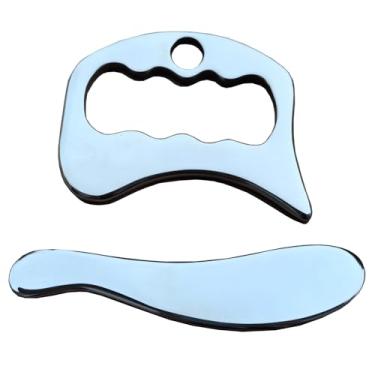 Imagem de NCCYOOT Gua sha Tool gua sha aço inoxidável iastm ferramenta de massagem Gussha ferramenta de raspagem muscular para terapia de tecidos macios e reduzir braços, costas, pernas, pescoço dor muscular