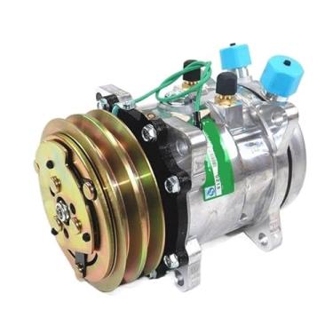 Imagem de Compressor de ar condicionado para automóvel, escavadeira, veículo de engenharia, reequipamento de ar condicionado 5h11 507, bomba de ar frio(12V507)