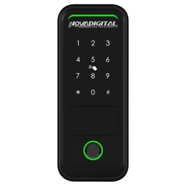 Imagem de Fechadura Inteligente Wifi De Sobrepor Abertura por Biometria, Senha, Tag, Chave e Remotamente por APP Novadigital SM07
