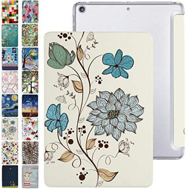 Imagem de DuraSafe Cases iPad Mini 8,3 polegadas 6ª geração [Mini 6ª geração 2021] MK893LL/A MLX43LL/A MK8E3LL/A MK8C3LL/A Capa protetora traseira leve e transparente - flores em aquarela