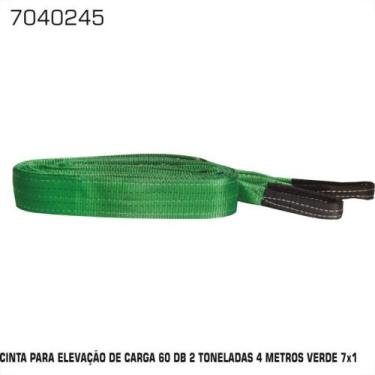 Imagem de Cinta Para Elevacao De Cargas Multifitas 60Db 2Tonelada Verde 4,0M
