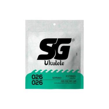 Imagem de Encordoamento 026 nylon cristal p/ukulele soprano 4 cordas sg 10981