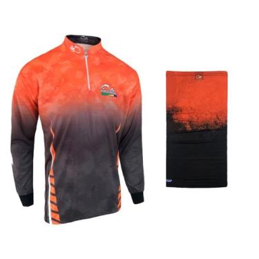 Imagem de Kit Camiseta de Pesca Faca na Rede CS - Logo III 2021 + Bandana