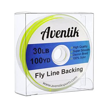 Imagem de Aventik Dacron Trançado Fly Line Backing para pesca com mosca truta 9 kg/13,6 kg (amarelo, 13,6 kg, 100 jardas)