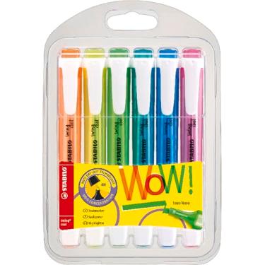 Imagem de Marca-texto - Stabilo Swing Cool - Pacote com 6 - Cores sortidas