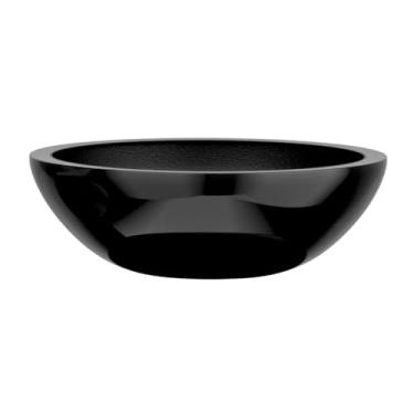 Imagem de Vaso Bacia Suculenta Para Planta Flor Fibra Vidro 25cm Cores (PRETO)