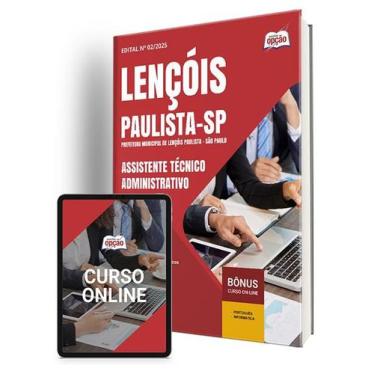 Imagem de Apostila Prefeitura de Lençóis Paulista - SP  - Assistente Técnico Adm
