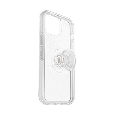 Imagem de OtterBox Capa transparente para iPhone 12 Mini Otter + Pop Symmetry Series - Stardust POP, PopSockets PopGrip integrado, fina, sem bolsos, bordas elevadas protegem a câmera e a tela