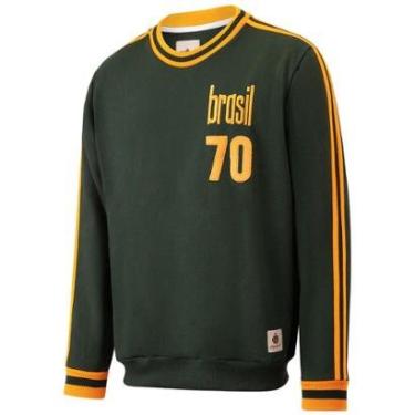 Imagem de Moletom Brasil 1970 Retrô Masculina-Masculino