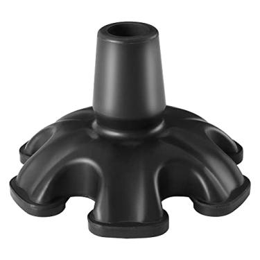 Imagem de Ponta De Bengala De 3/4 De Polegada, Autossustentável, Pontas De Bengala De Borracha Quádrupla Com 6 Pés De Apoio, Base De Suporte De Bengala De Borracha Resistente Para Bengalas Dobráveis, Almofad