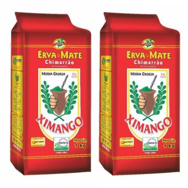 Imagem de 2 Erva Mate Chimarrão XIMANGO MOÍDA GROSSA Vácuo 1 Kg