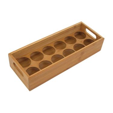 Imagem de Porta Ovo Bambu 12 Divisórias - A\CASA Porta Ovo Bambu 31.5cm - A\CASA