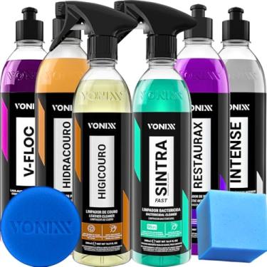 Imagem de Kit Lavagem e Revitalização Automotiva Sintra Restaurax V-Floc Vonixx