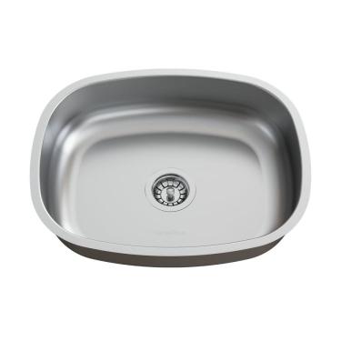 Imagem de Cuba para Pia de Cozinha em Aço Inox N4 41x32x9,5cm com Válvula GhelPlus Inox