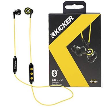 Imagem de Fones de ouvido sem fio Kicker Bluetooth Redução de ruído passivo Fones de ouvido Fones de ouvido c/Microfone embutido com controle de volume de botão
