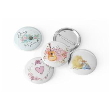 Imagem de kit com 4 Botons Broche Alfinete - Coleção Motivacional - Button, Pin