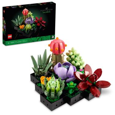 Imagem de Conjunto de plantas artificiais lego Icons Succulents com 771 peças