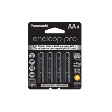 Imagem de Pilha Recarregável Pequena Aa 2450Mah Pack C/04 Panasonic