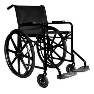 Imagem de Cadeira De Rodas Aro Nylon Com Pneu Maciço Rx40 Nm