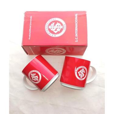 Imagem de Caneca De Porcelana 300ml Do Internacional  Cx. com 2 canecas oficial 