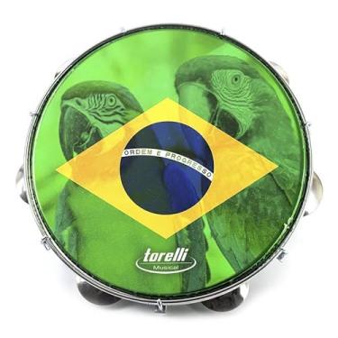 Imagem de PANDEIRO BRASIL ARARA 10'' - CORPO AZUL