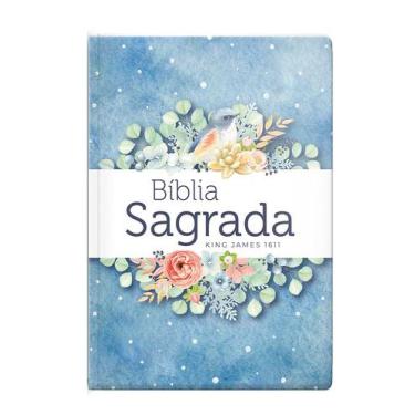 Imagem de Livro - Bíblia King James 1611 Semi Luxo Pontos de Luz