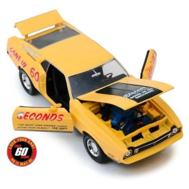 Imagem de Carrinho Greenlight Mustang Mach 1 1973 1/18 60 Segundos, Amarelo