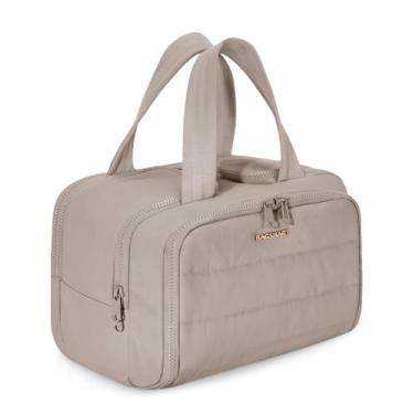 Imagem de Bolsa de higiene pessoal de viagem BAGSMART Puffy Cosmetic Organizer W