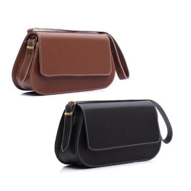 Imagem de Kit 2 Bolsa Feminina Clutch Shoulder Bag Alça de Mão Compacta - Alice,