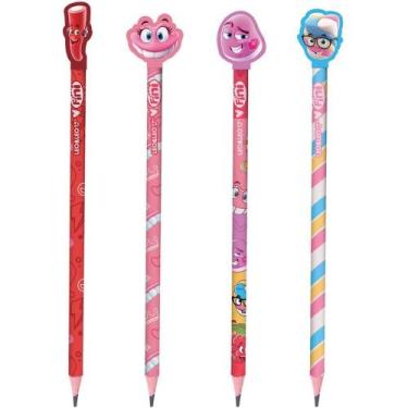 Imagem de Lápis Preto Redondo Decorado Fini com Borracha 4 Modelos Pote com 30 -