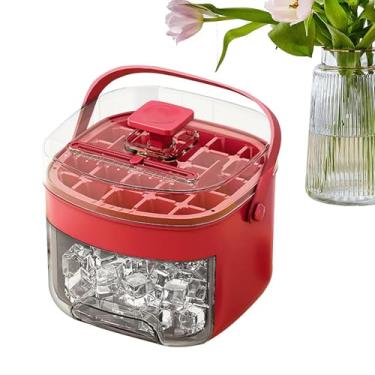 Imagem de Bandeja de com tampa, bandejas de para o freezer, Bin Maker para Cube Chilling, Abastecimento de de grande capacidade para a coleta de acampamentos para piqueniques de cozinha para festas