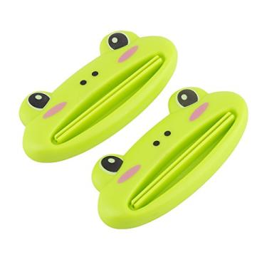 Imagem de Tubo de Pasta de Dente de Sapos de Desenho Animado Squeter Squeezer 2pc Rolo de Dispensador de Pasta de Aperto Fácil para Suprimentos Domésticos