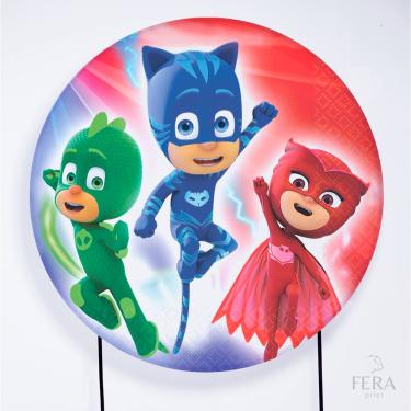 Imagem de Painel Decorativo para Festa 1,80x1,80 metros Vesti Fácil com Elástico PJ Masks - Fera Print