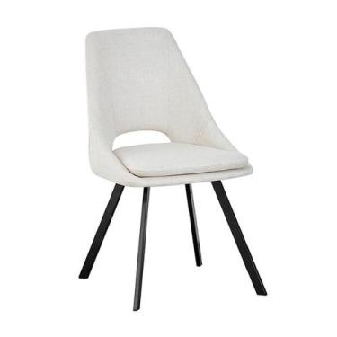 Imagem de Cadeira De Jantar Nora Linho Rivatti - Off White