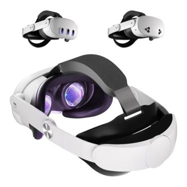 Imagem de Aolukytech Head Strap for Meta Quest 3/Quest 3S-Lightweight and Comfortable Soft Cushion VR 3 Accessories Headset Strap-Pressure-Free Adjustable Balanced Elite Strap Replacement for Quest 3/Quest 3S