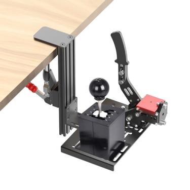 Imagem de Universal desk mount for racing game shifter and handbrake,Desk Mount Compatible with Thrustmaster TH8A Shifter & Thrustmaster TSS Handbrake,Desk Mount Compatible with Logitech G Driving Force Shifter