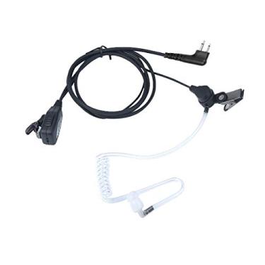 Imagem de Fones de ouvido KEYBLU estilo do FBI, de segurança transparente, com kit de vigilância de microfone PTT para Motorola CP200 GP300 PR400 RDM2070d rádio bidirecional