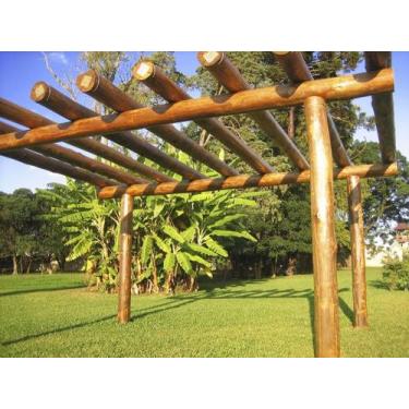 Imagem de Pergolado de eucalipto tratado 5 por 2 - LAPLAYS