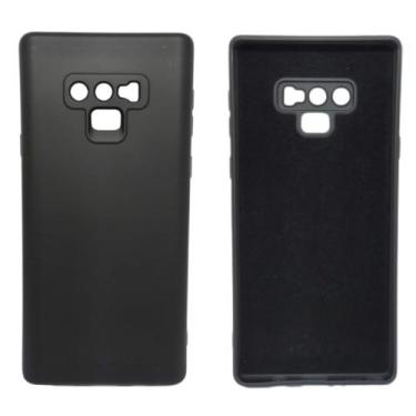 Imagem de Capa Aveludada Preta Para Galaxy Note 9 + Película Ceramica - Mustangs