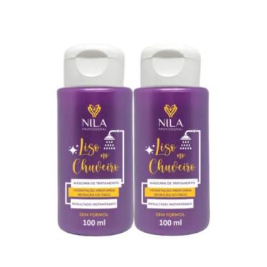 Imagem de Kit C2 Máscara Capilar Liso Chuveiro 100ml-Nila Profissional - Nila - 