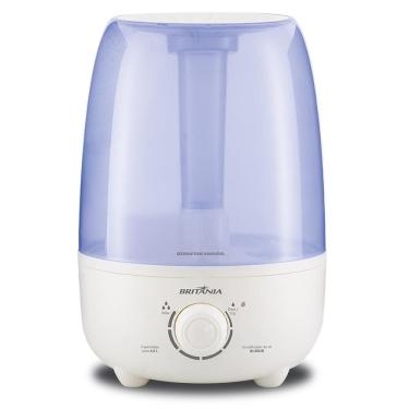 Imagem de Umidificador Britânia Bud04B Desligamento Automático 4,8 Litros Branco Com Azul Bivolt