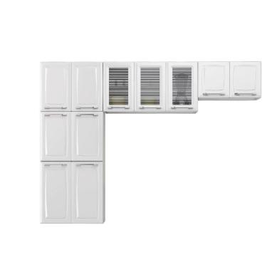 Imagem de Cozinha Diamante Com 11 Portas Itatiaia Branco Com Preto